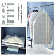1set/5PCS Vacuum Storage Bags Foldable Waterproof Storage Bag For Mold/Moisture/Insect Proof Clothing Protection & 80% Space Saving Bedroom Accessories & Christmas Decorations Organizer Travel-Ready Vacuum Bags For Skirts, Down Jackets, Quilts Dorm Essentials & Family Storage Must-Haves