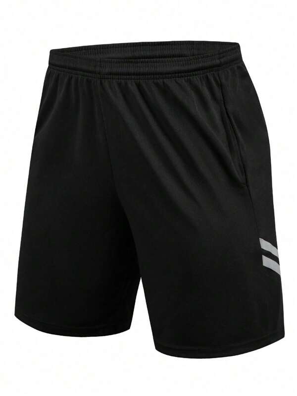 Men's Sports Shorts With Elastic Waistband And Drawstring, Suitable For Jogging And Casual Wear, Summer Sportswear | Fashionable Men's Shorts | Pocket Shorts