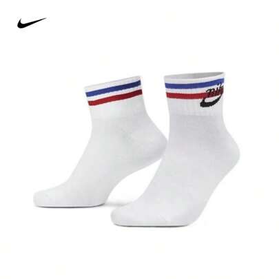 Nike Nike Lightweight Moisture-Wicking Breathable Crew Socks For Men And Women, Casual, Running, Basketball DA2612-100