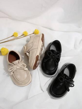 Baby Loafers, Toddler Boys' Soft Bottom Casual Moccasins, 1st Birthday Party Outfit With Suit, British Style, Infant Hook And Loop Shoes