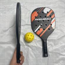 1 set racchetta da pickleball e racchetta da spiaggia con palline, attrezzatura sportiva per fitness all'aperto [set include 2 racchette + 1 pallina]