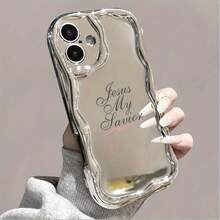 Funda para teléfono (1 unidad): Un teléfono con ondas electrochapadas y una cadena de perlas. Una funda protectora completa, resistente a golpes y caídas. Elegante accesorio compatible con las series 11, 12, 13, 14, 15, 16 Pro y Pro Plus. - Colores mixtos 2 - Ver 4