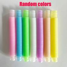 2/5/10/20/30pcs Glow-In-The-Dark Marble Tubes, Colorful Sensory Fidget Toys, Fine Motor Skill Toys, Stress & Anxiety Relief, Suitable For Adults, Birthday Party Favors, Gift Bag Fillers, Piñata Fillers, Random Colors - Multicolor - View 10