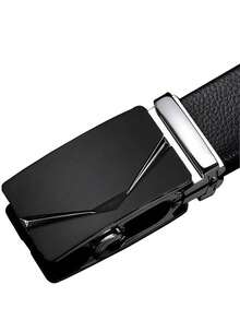 男士休闲腰带，时尚腰带，男士自动扣腰带，合金扣，韩版时尚男士腰带，纯休闲新款，适合中青年，商务休闲皆宜，可作为礼物送给朋友和父亲，精美礼品腰带，豪华包装，休闲、商务、男友、丈夫、父亲、爸爸等男士礼物
