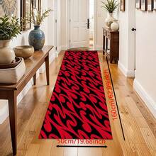 1 pieza Alfombra de cocina antideslizante de silicona con patrón abstracto minimalista fluyente impresa, tapete de piso, alfombra de entrada, alfombra rectangular impresa en 3D, apta para sala de estar, dormitorio, pasillo, baño, lavandería - Alfombra de poliéster, para decoración del hogar interior y exterior