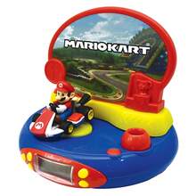 Nintendo Mario Kart 3D Character Projector Clock With Sounds From The Video Game - Multicolor - View 3