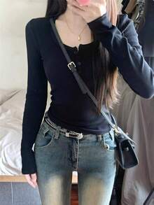 Women Tops - Black - View 3