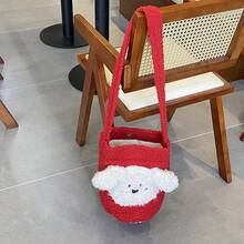 Women Shoulder Bags - 紫格子一條帶水桶 - 查看 2