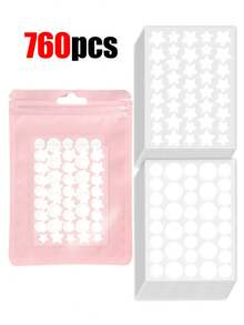 1520片粉色、黑色、白色、蓝色、紫色、绿色星形图案E-Star面部贴纸，拍照和脸部彩绘必备，适用于各种派对、聚会和娱乐活动。有1140/760/304/152/76片装可选，化妆品，价格实惠，可用于房间装饰、梳妆台、旅行、卧室、化妆配件、圣诞礼物、化妆工具，物美价廉，是馈赠佳品，尤其适合女性。 - 白色 - 查看 12