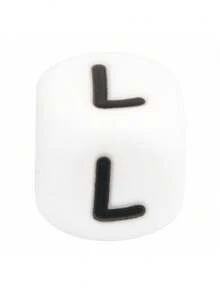 10 piezas Cuentas de silicona de 12 mm con letras - Kit de fabricación de joyas personalizado para pulseras DIY, collares, bolígrafos con cuentas, dijes y regalos - Accesorios de alta calidad para aficionados creativos a la manualidad - 26 cuentas de silicona con letras del alfabeto - Ver 19