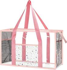 Beach Tote Bag - Waterproof PVC Stadium Approved - Large Transparent Bag Pool, Concert2025 - Hồng - Xem 1