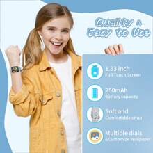 SIMSONLAB Smartwatch, kabellose Anrufe/Wählen, verschiedene App-Benachrichtigungen, geeignet für Männer und Frauen, Sportuhren, individuelle Hintergrundbilder