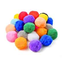 1000 Pompom Pom Pom Ball Crafts Polyester Fluffy 10mm - Mix Bright Colors - View 5