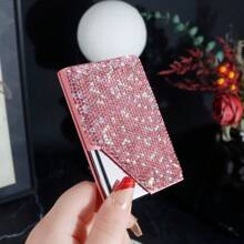 Metal Credit Card Holder Wallet And Business Card Case For Women, Suitable For Both Men And Women. , Compact, And Easy To Carry. Perfect For Business Cards, Cash, And Office Use. An Ideal Gift For Women