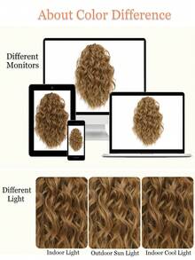 12inch Ponytail Extension Curly Hair Claw Clip Drawstring Ponytail Extensions (Ginger Strawberry Blonde) Hair Pieces For Women Synthetic Friendly Fiber - Ginger - View 9
