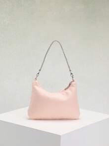 1 件华丽网眼刺绣和提花 3D 花卉图案优雅单肩包，适合日常通勤、夏季海滩旅行和休闲度假（花卉图案随机发送）