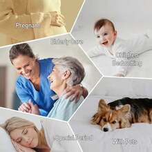 Protector de colchón impermeable, cubrecolchón transpirable y silencioso, funda de colchón de jersey suave, sábana ajustable completamente - Blanco - Ver 3