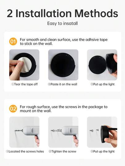 Motion Sensor Spotlight Remote Control, USB Rechargeable Acrylic Lampshade, Plastic Semi Recessed Detachable Spotlight, Battery Powered (1200mAh Lithium Battery), Infrared Sensor, Adjustable Brightness Timer, Wand Mounted Artwork Lighting view 6