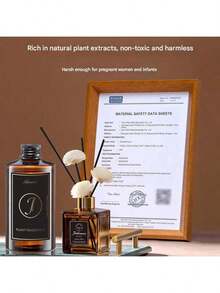 1.8英寸 x 5.5英寸酒店级无焰精油藤条扩香器，持久留香 - 适用于家居、卧室、客厅、浴室等空间。优雅浪漫的房间装饰品。情人节除臭剂、室内清新剂、香薰疗法。豪华汽车香薰扩香器，持久留香，汽车配件。 - 250ml-補充液 - 查看 2