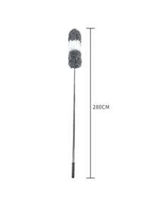 1pc Gray White Ultra-Fine Fiber Dust Collector, Expandable Feather Dust Collector, Dust Duster, Feather Duster, Gap Cleaning Tool, Reusable, Extendable, Washable, Used For Cleaning Ceiling Fans, High Ceilings, Blinds, Furniture, Cars