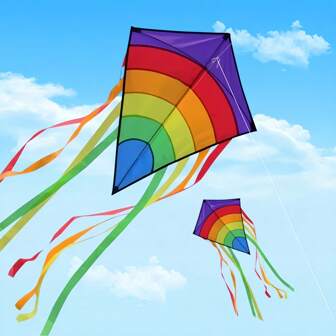Multi-Tailed Diamond-Shaped Kites, Best-Selling Kites In Weifang, Come In Various Colors, Are Outdoor Long-Tailed Kites That Can Fly Rainbows. They Are The Top Choice For Outdoor Activities, Birthday Gifts, Various Festival Gifts, Interactive Games, And Party Decorations.