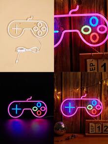 1個“let's Party” Led霓虹燈字母形狀,usb供電,適用於臥室牆面裝飾,節日派對婚禮裝飾 - 彩色 - 查看 10