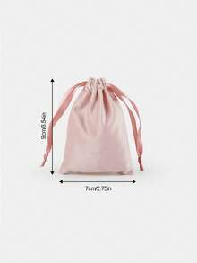 抽绳英文帆布包旅行酒店吹风机收纳袋麻布防尘袋配件袋 - 彩色 - 查看 13