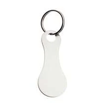 Set de 3 llaveros con ficha de carrito de la compra portátil y resistente, llavero de metal de acero inoxidable, accesorio útil para el uso diario