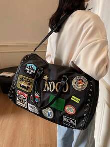 Retro Commuter New Multi-Function Handbag, Travel Bag, Large Capacity Short-Distance Business Trip Bag, Travel Bag, Luggage Storage Bag, Carry-On Bag, Dry And Wet Separation, Lightweight, Student Large Tote Bag, Simple Multi-Function Gym Bag, Shoulder Strap Commuter Travel Bag Bag For School School Accessories School Stuff Travel Essentials Holiday Vacation Duffle Bag Luggage Suitcase Travel Bag For Women