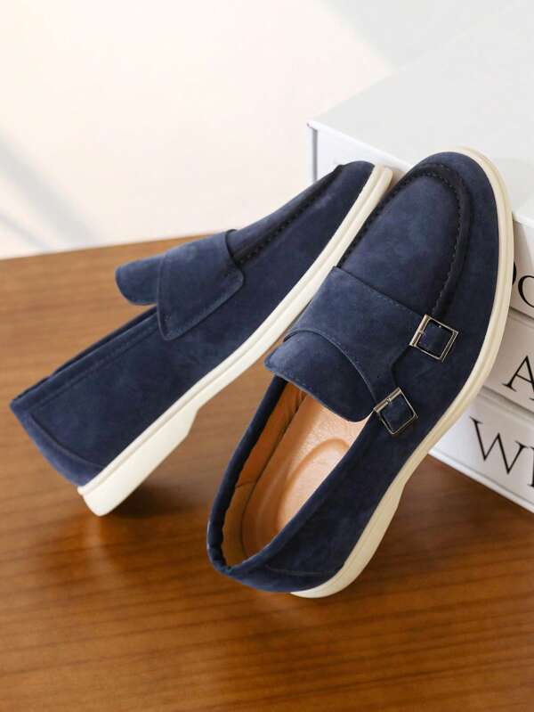 Herren Slip-On Loafer, Wildleder Lässig Schuhe
