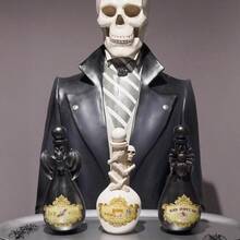 Halloween Home Decor Resin Bat Potion Bottles For Indoor Use Spooky Décor 4.25 X 4.25 X 9.5 Inches - 黑色 - 查看 6