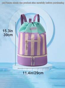 Kids Drawstring Backpack - Versatile Gym, Dance, Beach & Swim Bag For Boys & Girls With Wet/Dry Separation - Ideal Summer Travel Gift!