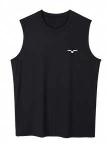 男士休闲海鸥印花圆领上衣