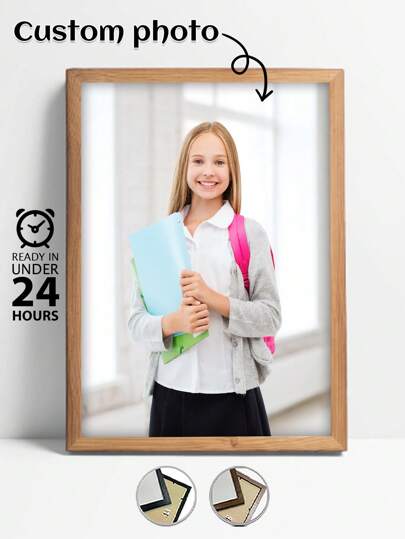 1 Pc, Optional Frame, Custom Canvas Painting,Customize Your Family Campus Photo To Preserve Precious Campus Memories, HD Printing, Preserving Memories, Saving Beautiful Moments, Birthday Party, Anniversary, Unique Perfect Art Gift