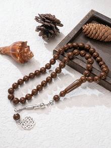 45 piezas de cuentas de oración musulmanas/Tasbih de 10 mm de acrílico con borlas, decoración del hogar - Multicolor - Ver 8