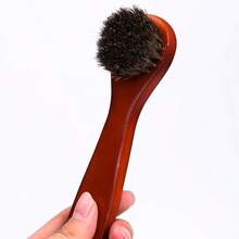 Dauber Brush Premium Horse Hair Applicator Brush For Leather Care Ideal Horsehair Shoe Brush For Applying Cream