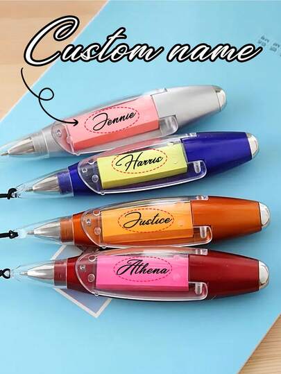 Custom Colorful Transparent Storage Pencil Bag With Name, Custom Name/Letter,Transparent Exam Pencil Case With Zipper, Simple Large-Capacity Pencil Pouch For Students Adults Teen, High-End Desktop Storage Pencil Case, Twaterproof Pvc Zipper Cosmetic Storage Bag,Suitable For School, Office, Teacher Gifts - Student Supply For Back-To-School,Office Workers