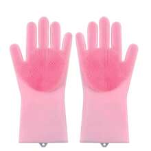 Pet Grooming Cleaning Gloves Dog Cat Bathing Shampoo Glove Scrubber Magic Dishwashing Cleanner Sponge Silicon Hair Removal Glove