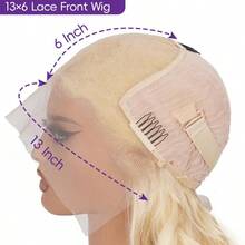 Uveous 613 HD Lace Frontal Wig 13x6 200 Density, Blonde Lace Front Wigs Human Hair, Pre Plucked Bleached Knots With Baby Hair Natural Hairline Body Wave 613 Lace Front Wig Human Hair - S613 - 查看 6