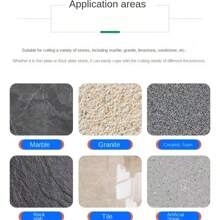 Diamond Saw Blade, Mesh Wave, K-Wave, Ultra-Fine Wave, Cutting Blade Angle Grinder, Ceramic Non Collapsing Edge Cutting, Diamond Saw Blade, Suitable For: Ceramic Tiles/Marble/Slate/Ceramics/Vitrified Tiles/Microcrystalline Stone, Complete Model: 115mm/125mm - Multicolor - View 7