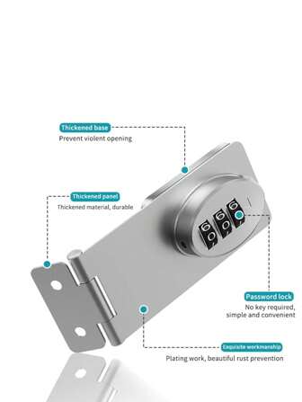 1 Pc Childden Protection Cabinet Door Combi Refrigerator Lock Burglar Drawer Lock Double Opening Cabinet Lock File Cabinet Door