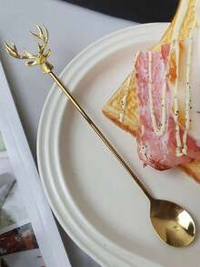 2pcs Flower Detail Spoon,Kitchen,Christmas Gift,School Supplies