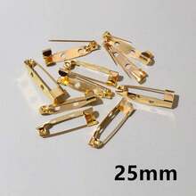 50 件 15-40 毫米胸针夹底座别针胸针设置空白底座适用于 DIY 珠宝制作用品 - brooch base - 查看 16