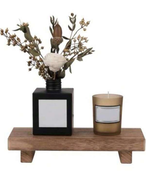 Wood Pedestal Soap Stand, Farmhouse Wood Riser, Soap Dish Holder Decor For Bathroom Kitchen, Soap Tray, Rustic Candle Plant Holder, Counter Decor, Display Rectangular Decorative Home Bathroom Decor Summer Back To School