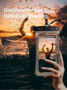 حقيبة هاتف محمول مقاومة للماء من قطعة واحدة، حقيبة هواتف مقاومة للمياه مع حبل، وحقيبة سباحة للشاطئ في الهواء الطلق، للنزهات والتنقل، وتصوير تحت الماء مع وسادة هوائية للمدرسة والمكتب والمنزل، كيس هاتف خلوي للسفر مقاوم للماء بتصميم ثلاثي الأبعاد، حافظة واقية محكمة الإغلاق، الحقيبة البلاستيكية الشفافة الجافة مع رقبة للشواطئ والرحلات البحرية والسفر، والحقيبة الرياضية للهواتف الذكية وحقيبتها الصيفية للعطلات