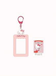 Sanrio 1 pièce Porte-carte d'identité photo Sanrio hello kitty, Mélodie, Kulomi, papeterie étudiante, porte-ticket de cantine, porte-abonnement, porte-clés