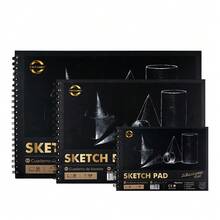 艺术家素描本 - 160g 30页双螺旋圈艺术生专用A3 A4 A5素描手绘本加厚水彩纸,顶部螺旋,适合所有场合的理想礼物 - 素描本 - 查看 8