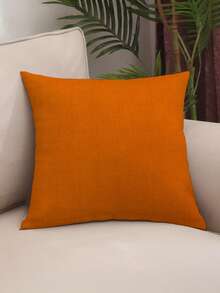 (4 Units) 45x45 Pillow Covers – 2 Plain And 2 Printed – Assorted Colors – AL - Orange-colored Rib - View 2