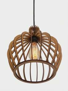 kit 3 Pendente Luminária de teto lustre para qualquer ambiente em MDF - 6und - Visão 4