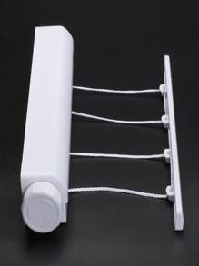 Corde à linge rétractable automatique de printemps avec 4 ou 5 fils, sèche-linge avec crochets, porte-serviettes, installation par perforation